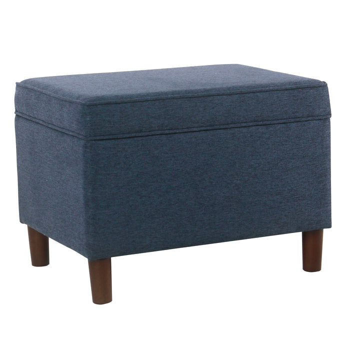 HomePop - 24" Storage Ottoman, Blue