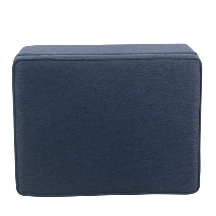 HomePop - 24" Storage Ottoman, Blue