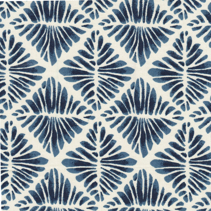 HomePop Medium Tufted Storage Ottoman - Blue Geometric Pattern