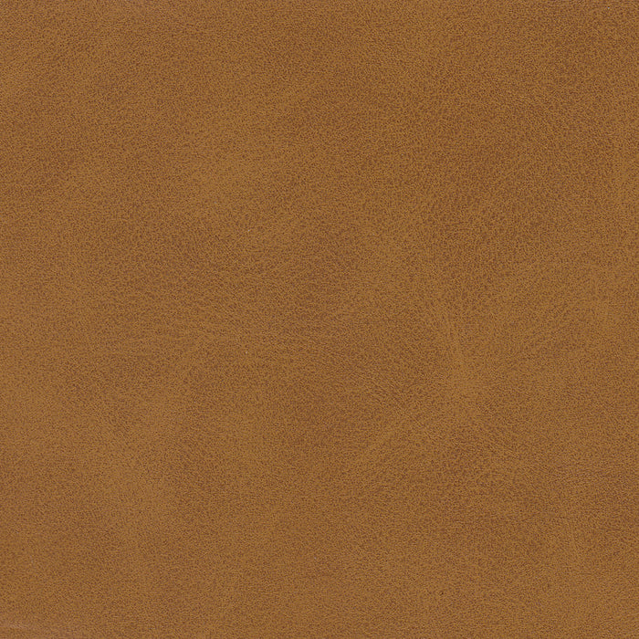 HomePop - Dinah 24" Storage Ottoman- Carmel faux leather