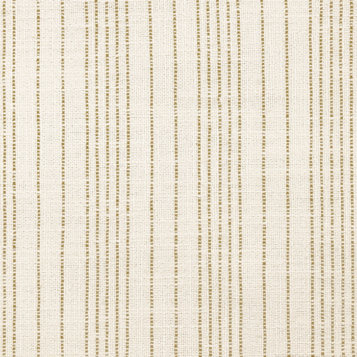 HomePop Oslo Bench - Marigold Pinstripe Fabric