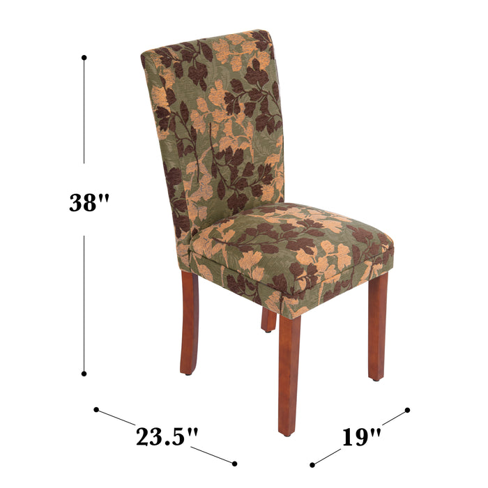 Parsons Dining Chair - Textured Sage Floral (Single Pack)