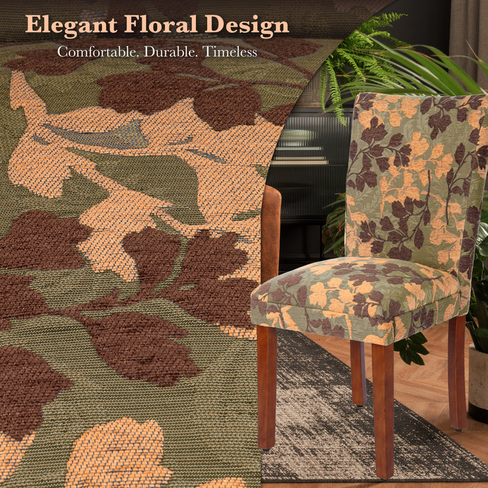 Parsons Dining Chair - Textured Sage Floral (Single Pack)