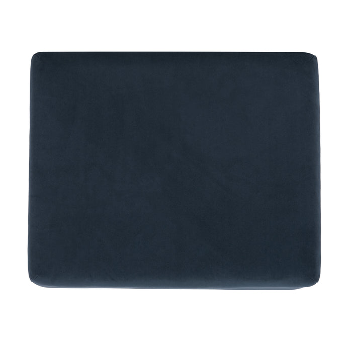 HomePop Medium Storage Ottoman - Blue Velvet