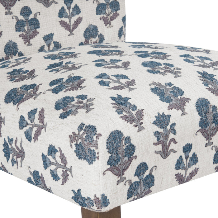 HomePop Classic Parsons DiningChair - Blue Floral Pattern (packof2)