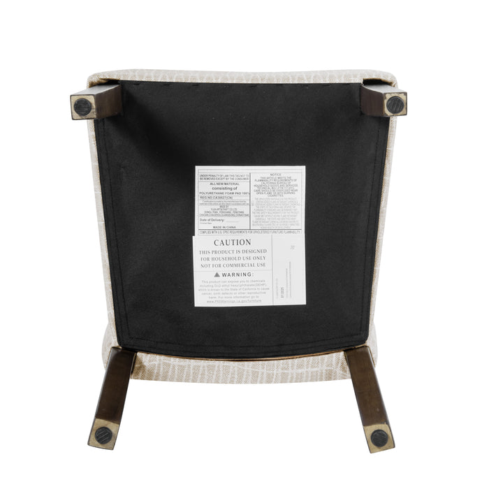 HomePop Classic Parsons Dining Chair - Tan Geometric Pattern (pack of 2)