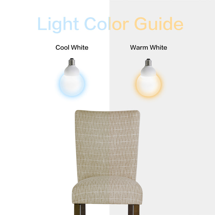 HomePop Classic Parsons Dining Chair - Tan Geometric Pattern (pack of 2)