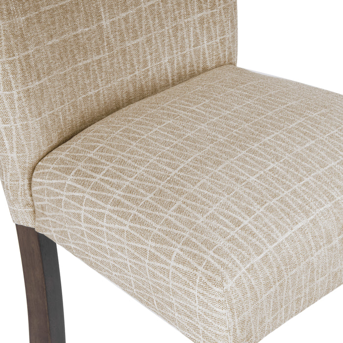 HomePop Classic Parsons Dining Chair - Tan Geometric Pattern (pack of 2)