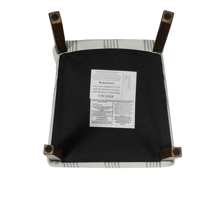 HomePop Classic Parsons Dining Chair- Brown Stripe (pack of 2)
