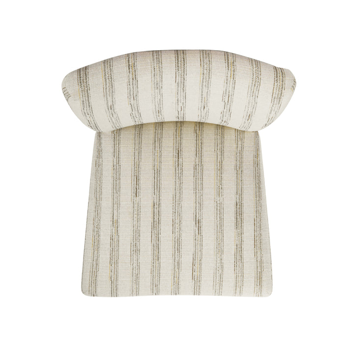 HomePop Classic Parsons Dining Chair - Gray and Cream Stripe (pack of 2)
