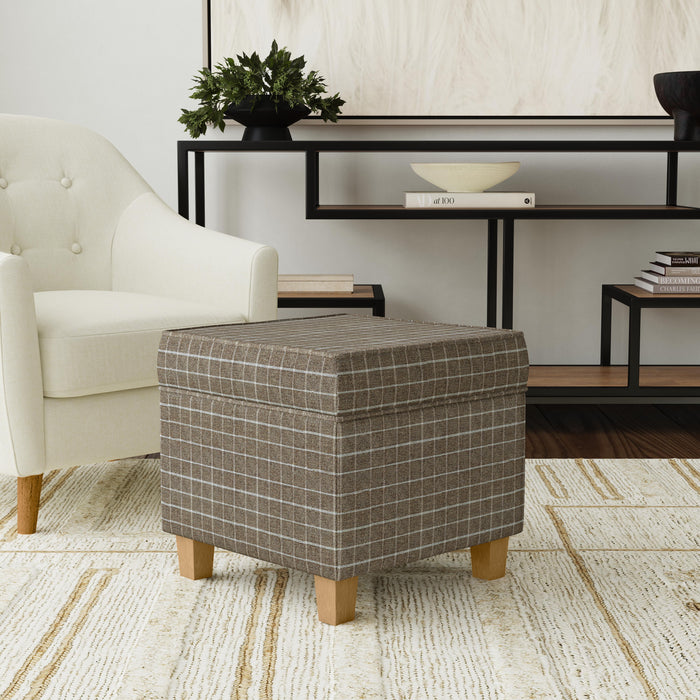 HomePop Square Ottoman with Lift Off Top