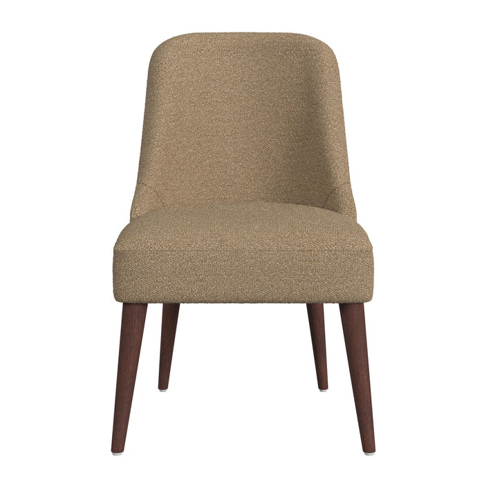 HomePop Modern Dining Chair - Brown Boucle (Single Pack)