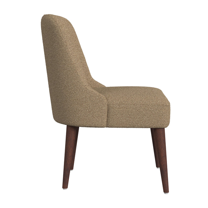 HomePop Modern Dining Chair - Brown Boucle (Single Pack)