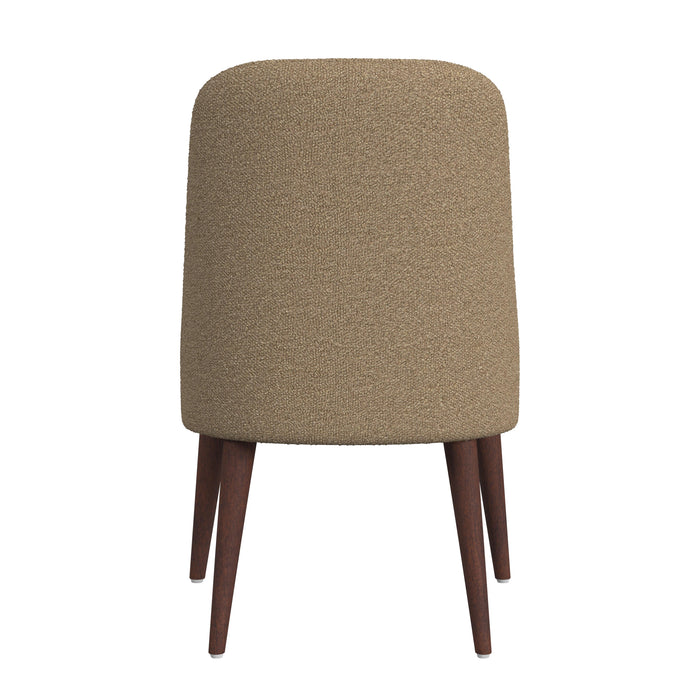 HomePop Modern Dining Chair - Brown Boucle (Single Pack)