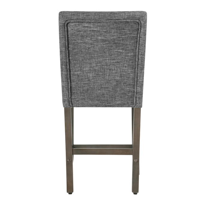 24" Barstool with Nail heads - Slate Gray
