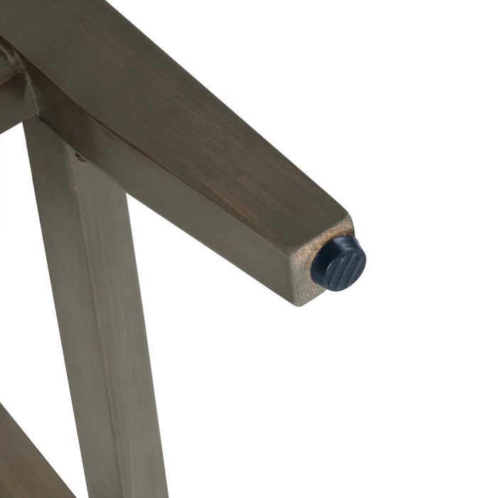 24" Barstool with Nail heads - Slate Gray