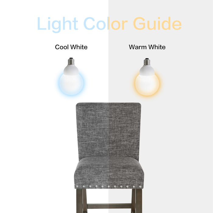 24" Barstool with Nail heads - Slate Gray