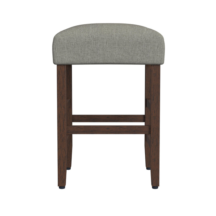 HomePop Square Counter Stool - Gray Woven