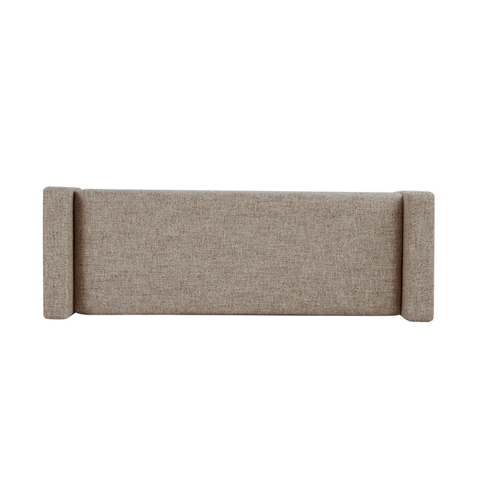 HomePop Fulton Storage Bench - Midtone Gray Fabric