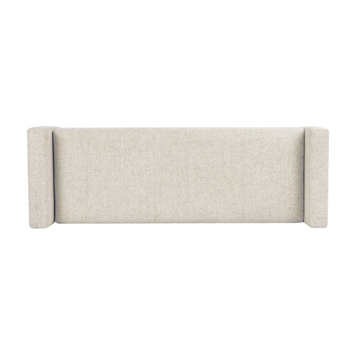 HomePop Fulton Storage Bench - Textured Cream Fabric