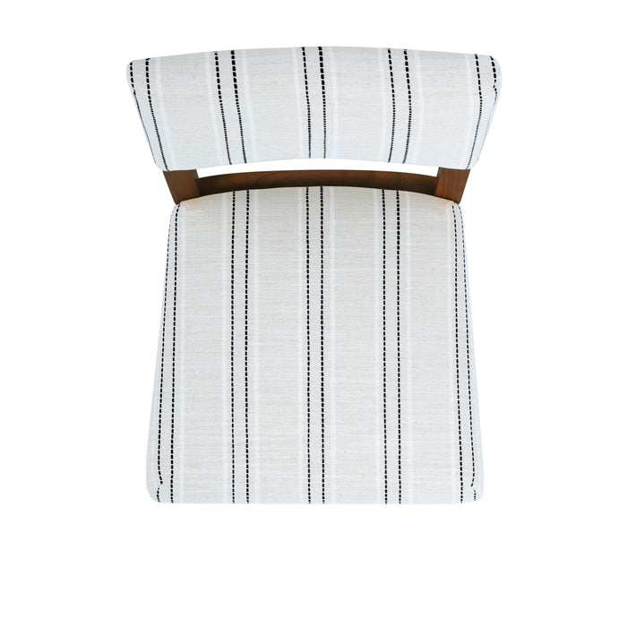 HomePop Open Back Counter Stool - Black and White Stripe