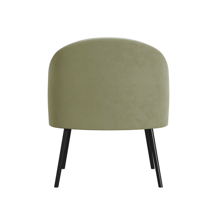 HomePop Modern Velvet Accent Chair - Light Sage Green Velvet
