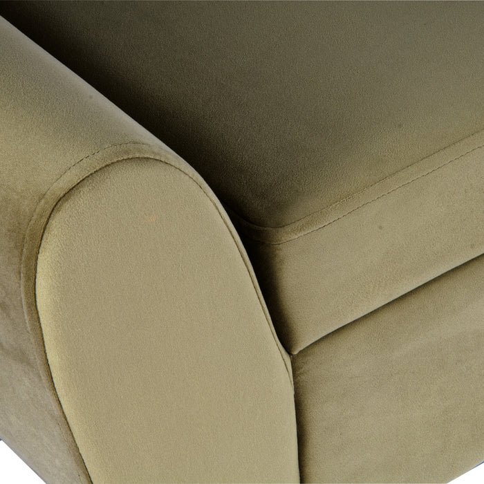 HomePop Modern Storage Bench - Light Sage Green Velvet