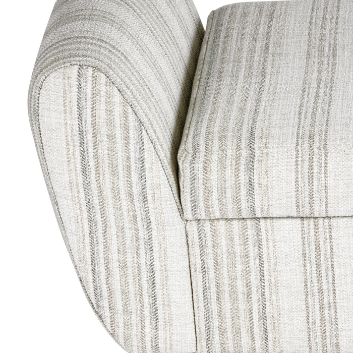 HomePop Modern Storage Bench - Gray Striped Pattern