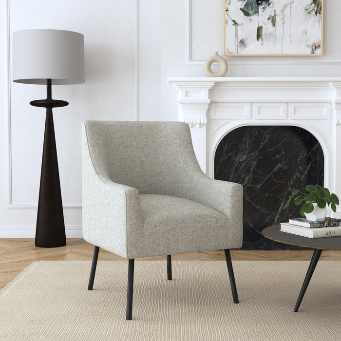 HomePop Modern Accent Chair - Sustainable Gray Woven