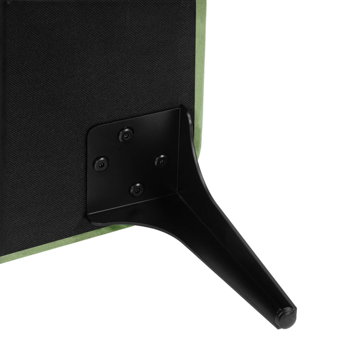 HomePop Large Modern Storage Bench - Green Velvet