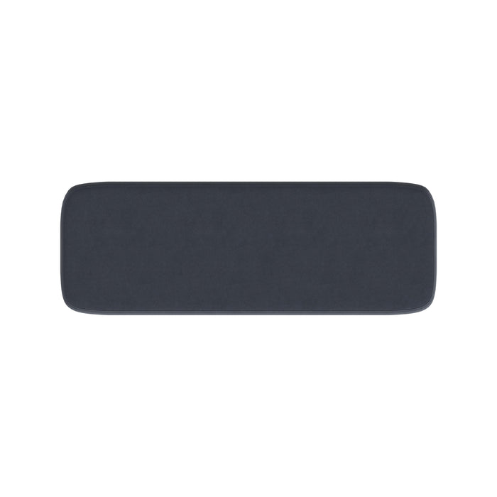 HomePop Large Modern Storage Bench - Blue Velvet