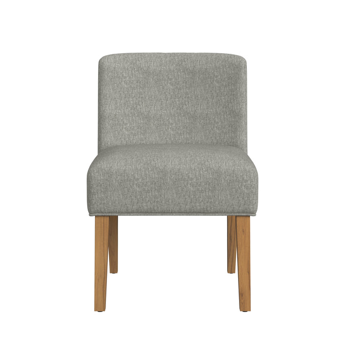 HomePop Upholstered Dining Chair- Gray Woven (Single Pack)