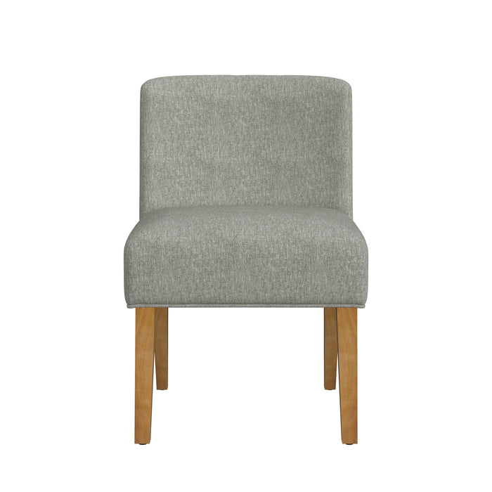 HomePop Upholstered Dining Chair- Gray Woven (Single Pack)