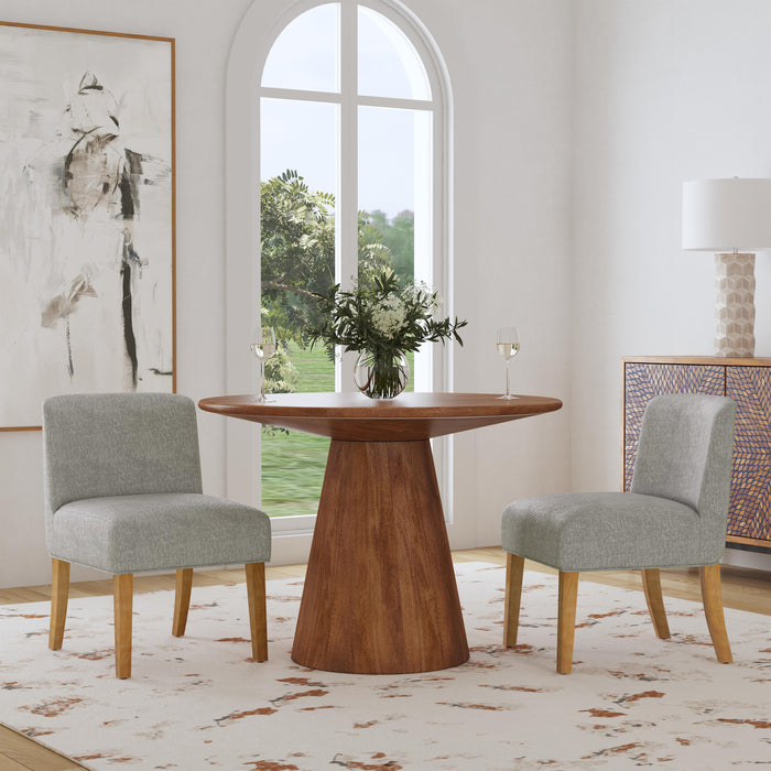 HomePop Upholstered Dining Chair- Gray Woven (Single Pack)