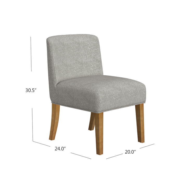 HomePop Upholstered Dining Chair- Gray Woven (Single Pack)