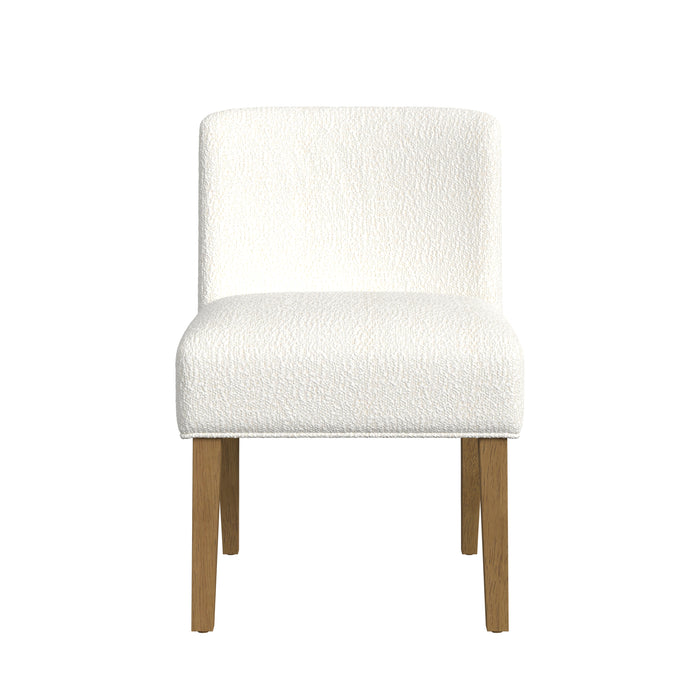 HomePop Upholstered Dining Chair- Cream Boucle (Single Pack)