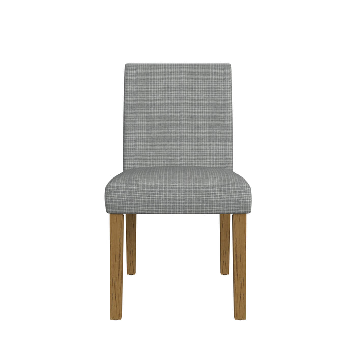 HomePop Classic Upholstered Dining Chair-Sage Mini Grid Pattern (Single Pack)