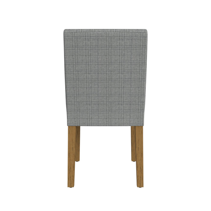 HomePop Classic Upholstered Dining Chair-Sage Mini Grid Pattern (Single Pack)