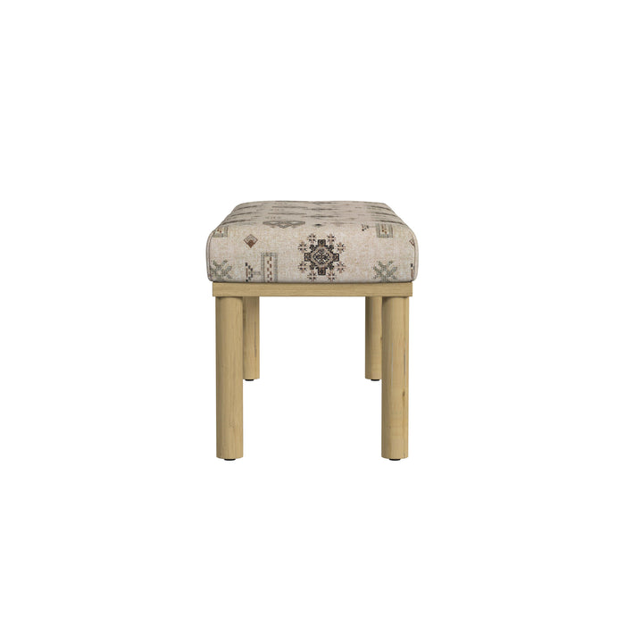 HomePop Oslo Bench -Contemporary Global Pattern