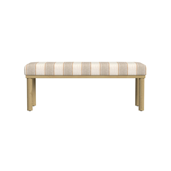 HomePop Oslo Bench -Wide Tan Stripe