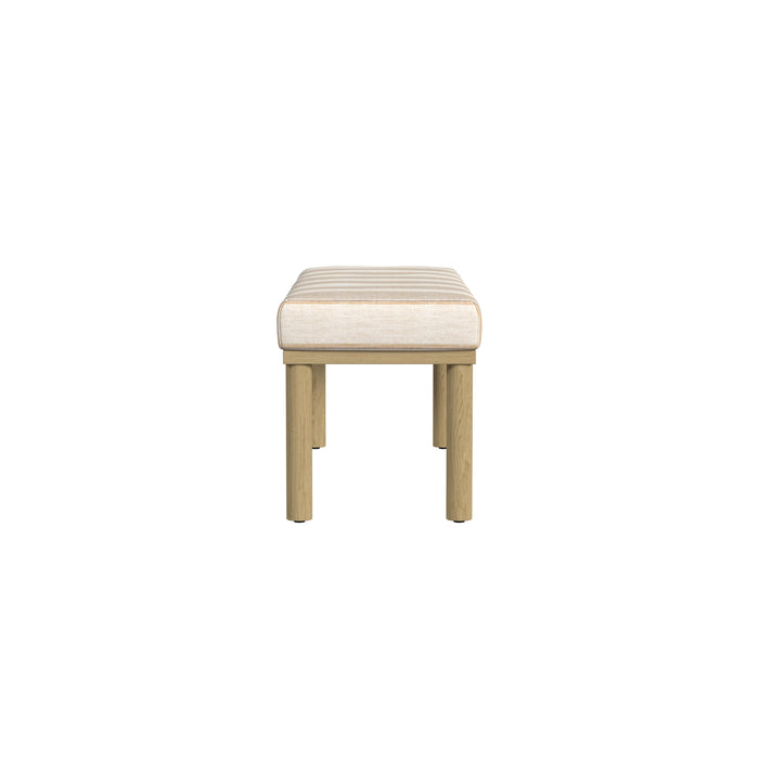 HomePop Oslo Bench -Wide Tan Stripe