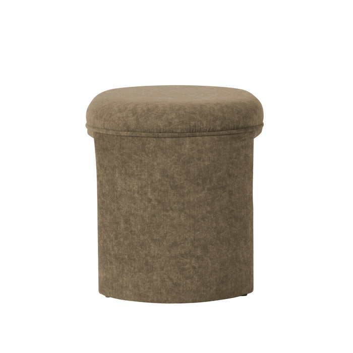 HomePop Quinn Ottoman- Mocha