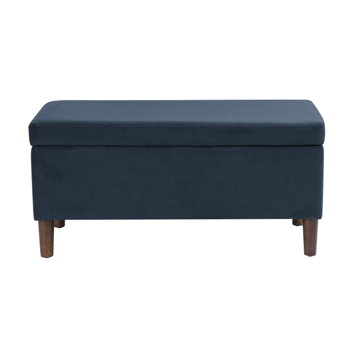 HomePop Malmo Bench - Blue Velvet