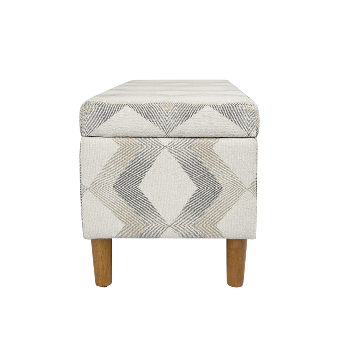 HomePop Malmo Bench -Natural Woven Geo