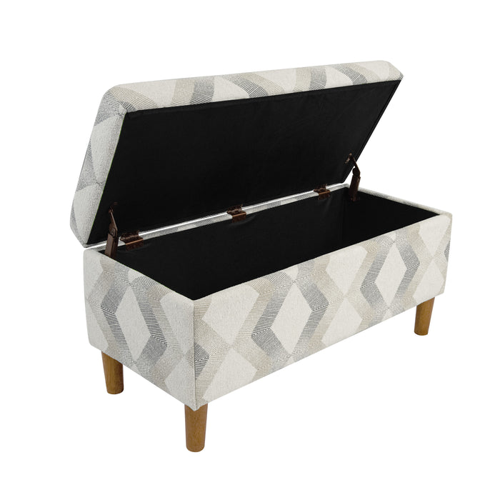 HomePop Malmo Bench -Natural Woven Geo