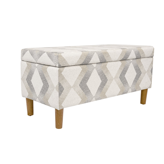 HomePop Malmo Bench -Natural Woven Geo
