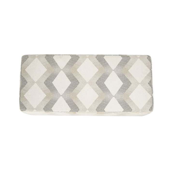 HomePop Malmo Bench -Natural Woven Geo