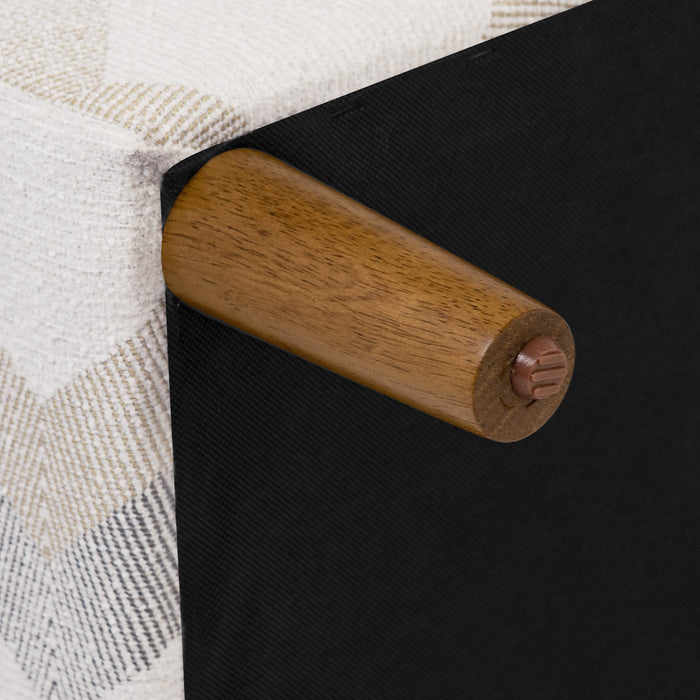 HomePop Malmo Bench -Natural Woven Geo