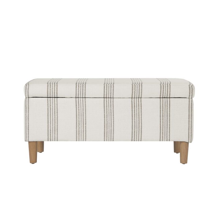 HomePop Malmo Bench - Brown Stripe