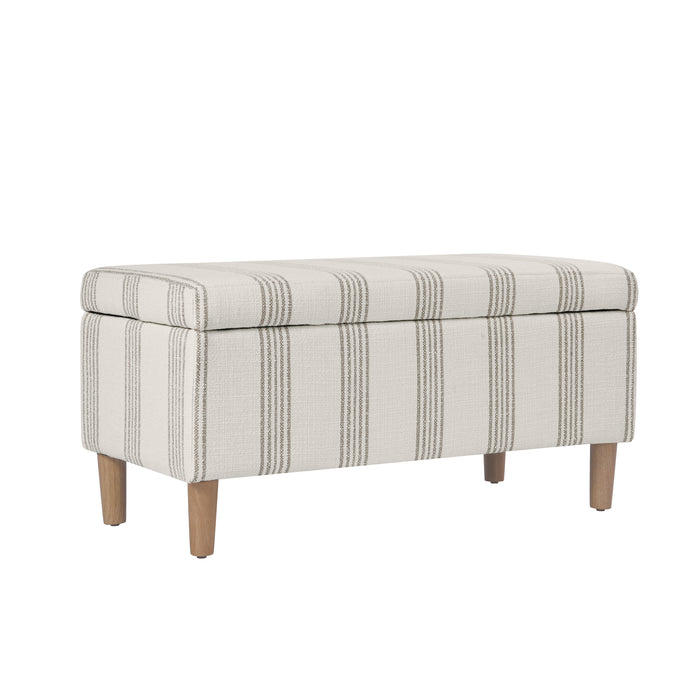 HomePop Malmo Bench - Brown Stripe
